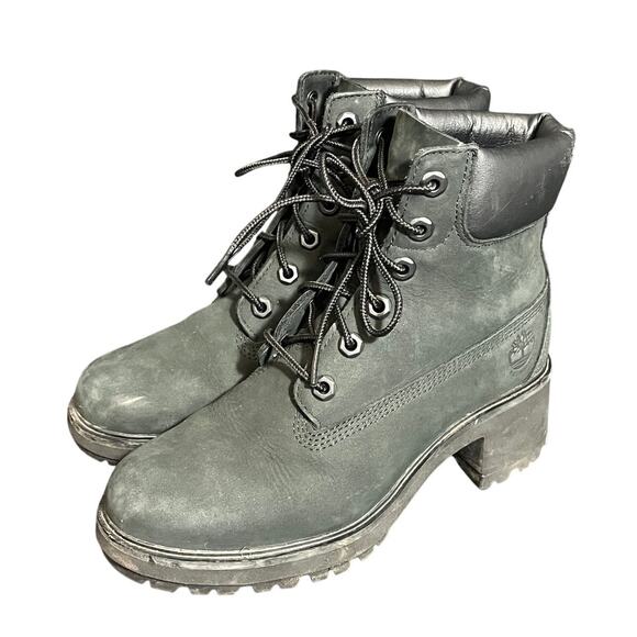 Timberland Womens‎ Kinsley 6'' A25C4 Black Waterproof Hiking Boot Size 7 - Picture 1 of 7